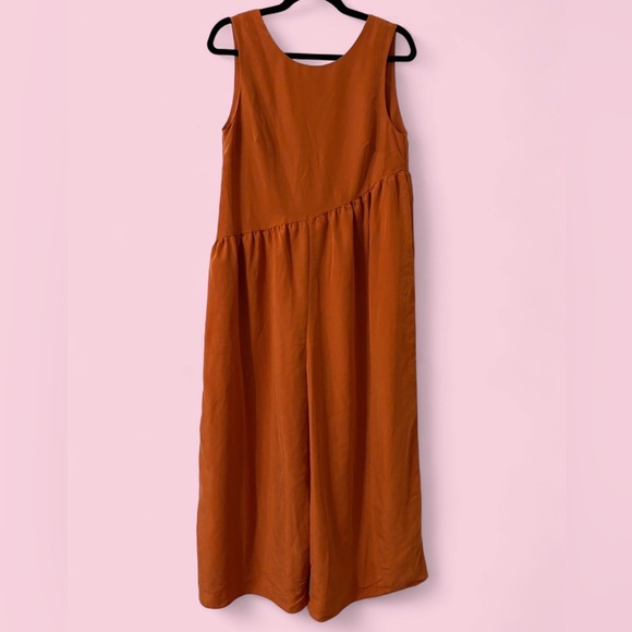 ASOS Pants - NWT ASOS Boho Minimalist Rust Orange Sleeveless Wide Leg Jumpsuit US 6